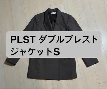 PLST 더블 브레스트 자켓 브라운 사이즈 S