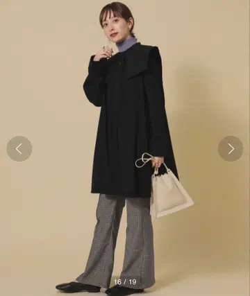 Ray BEAMS / 퀼트 컬러 핀턱 원피스