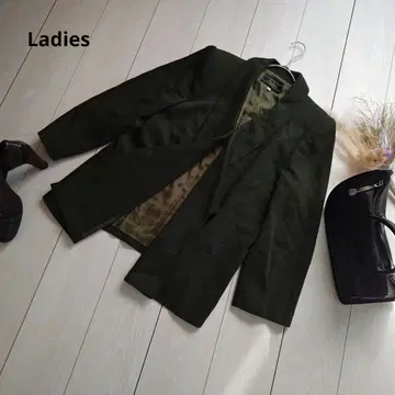 [ Leilian ] ORIGINAL 올리브 그린 더블 버튼 자켓