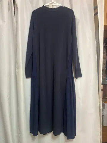 네이비 롱 티어드 원피스