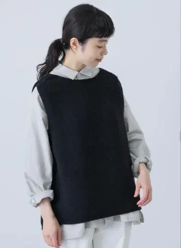 새상품급 카구레 니트 베스트