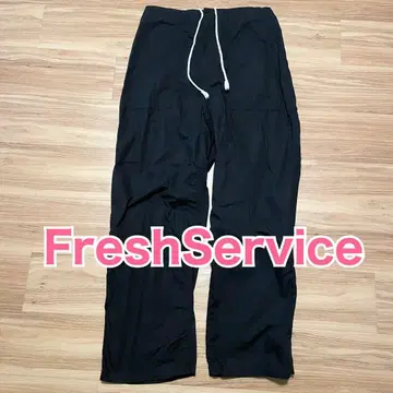 새상품급 Fresh Service 팬츠 베이커 팬츠 블랙