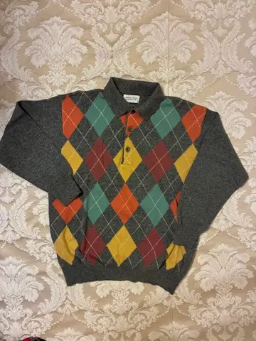 United Colors of Benetton 아가일 스웨터 S