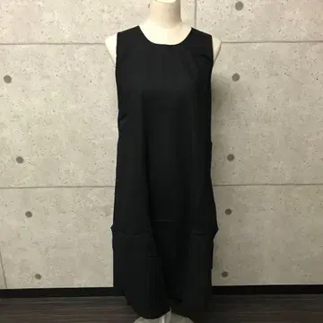 미사용 마라이카 cheka 에이프런 원피스 블랙