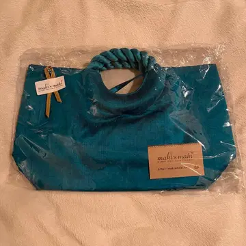 makixmaki 캄보디아 실크 핸드백 (터콰이즈 블루)