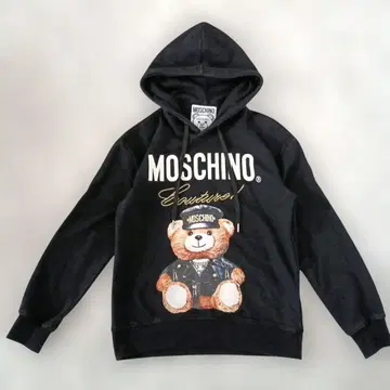 MOSCHINO 모스키노 테디베어 곰 후드티 블랙