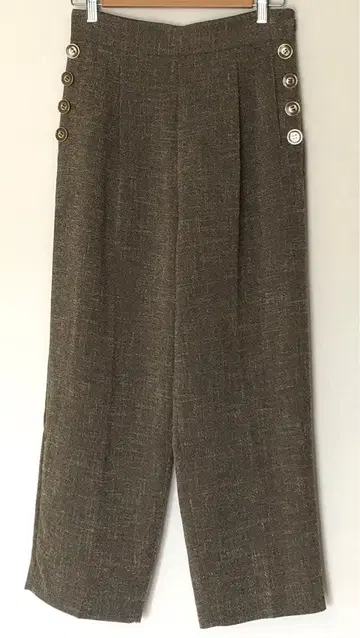 프레임워크스 골드 버튼 와이드 팬츠