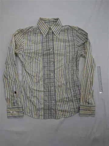 돌체앤가바나 스트라이프 패턴 코튼 셔츠 긴팔 M