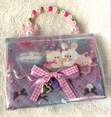 스위트 핑크 타임 비즈 백 씰북 씰 바인더 토끼