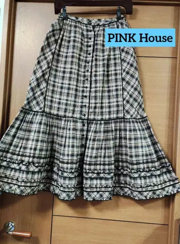 PINK House 핑크하우스 피코프릴 플레어 스커트
