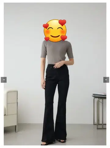 블랙 부츠컷 데님