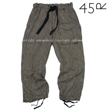 45R 맥비코 데님 908 텐트 팬츠 2 히코리 스트라이프 45rpm