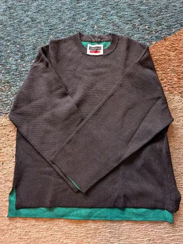 [ 새상품급 ] MAISON SPECIAL 블랙 니트 스웨터 01