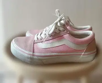 VANS 핑크 스웨이드 스니커즈