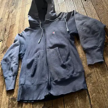 80s 챔피온 풀 집업 리버스 위브 후드티