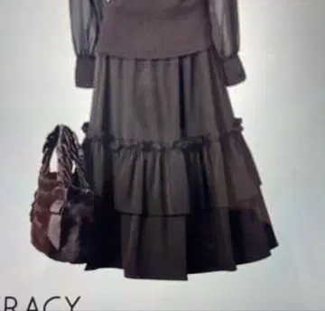 엠즈 그레이시 2023년 WEB 게재 프릴/티어드/스커트 블랙 38