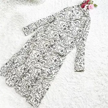 [ GRL ] 그레일(M) 롱 셔츠 원피스 긴팔 꽃무늬