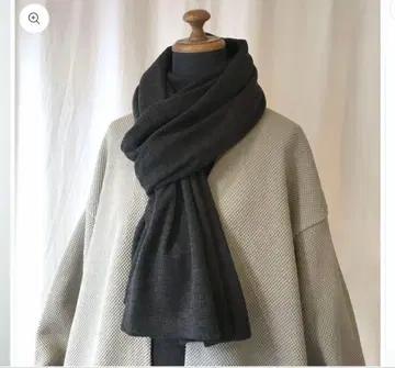 crepuscule 크렙스큐어 머플러 차콜 그레이
