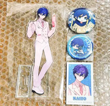 KAITO 4종 세트 아크릴 스탠드 캔뱃지 벚꽃미쿠 Blooming