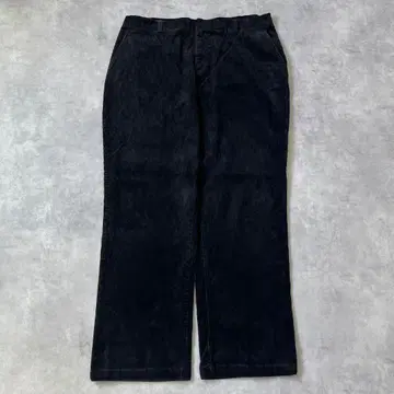 랜즈 엔드 W38 코듀로이 하의 치노 팬츠 구제 의류 블랙 17073