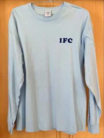 일리 낚시 클럽 긴팔 백 프린트 T셔츠 XL 사이즈 블루