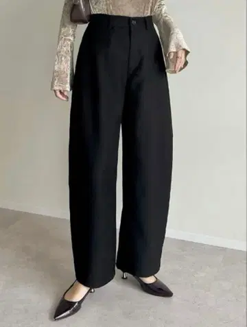 리디 소프트 트윌 커브 팬츠 블랙