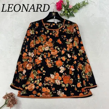 J421 새상품급 2XL 46 레오나르 꽃무늬 티셔츠 여성용