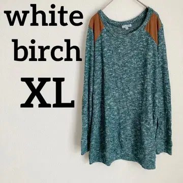 1점 white birch [ XL ] 니트 스웨터 블루