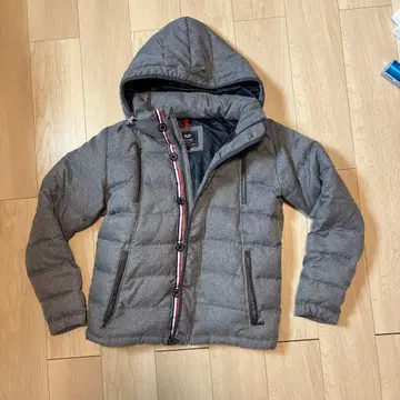 그레이 후드 부착 다운 자켓 BEAMS HEART