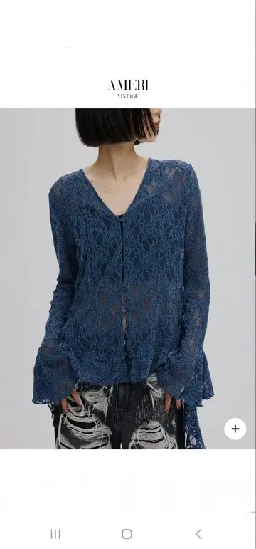 UND 2WAY CUT LACE FRILL TOP