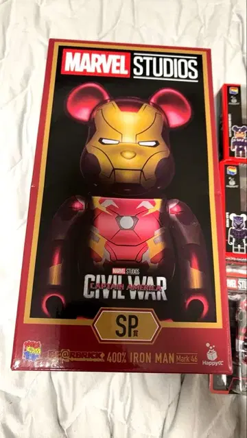 아이언맨 마크46 베어브릭 400% HAPPY 복권 SP상