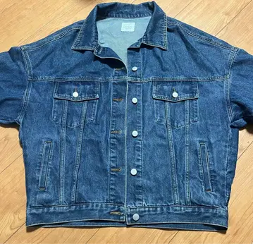 새상품급 인디고 블루 데님 자켓 오버 사이즈