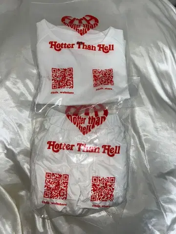 붉은 벽돌 매장 한정판 hth 글리터 셋업 white