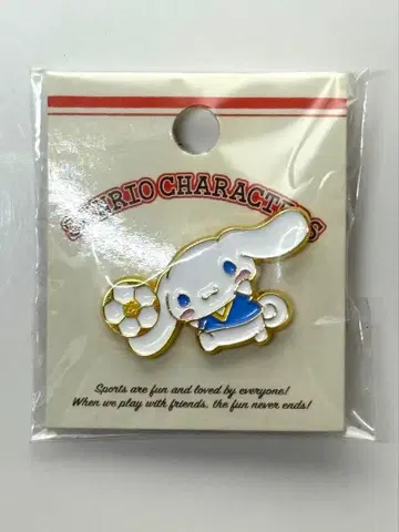 산리오 핀 배지 시나모롤 시나몬 축구 레어