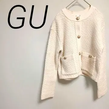 GU 아이보리 노카라 자켓 S 엘레강트 캐주얼