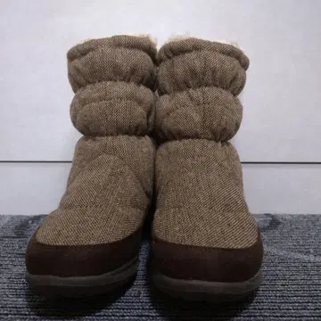 브라운 복슬복슬 안감 숏부츠