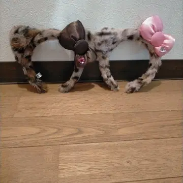 USJ 키티 레오파드 무늬 머리띠 x 2