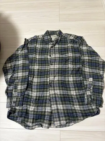 [ 90s ] L.L.Bean 체크 무늬 플란넬 셔츠