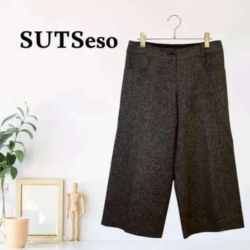 zG530 [ L ] SUTSeso 와이드 레그 울 하이웨스트