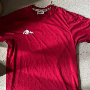 SAMURAI SPORTSWEAR 빨간색 T셔츠 L 희귀!!