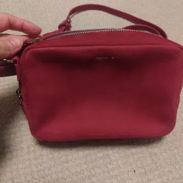 아그네스베 스웨이드 숄더백