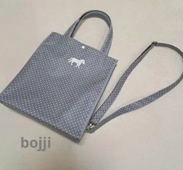 새상품급 bojji 백 숄더백 S 사이즈 그레이 도트 스완