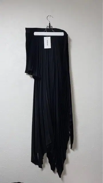 Peter do 랩 스커트 플리츠 블랙