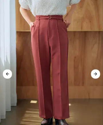 COHINA D링 벨트 플레어 팬츠 Regular