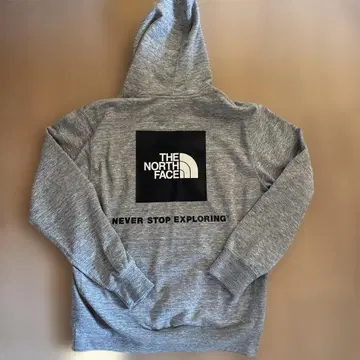 THE NORTH FACE 그레이 후드 부착 후드티 남성용 L