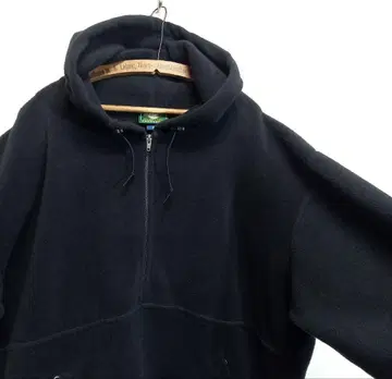 90s USA COMPOSITION 플리스 아노락 후드티 M 블랙