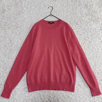 유니클로 캐시미어 크루넥 스웨터 L 핑크