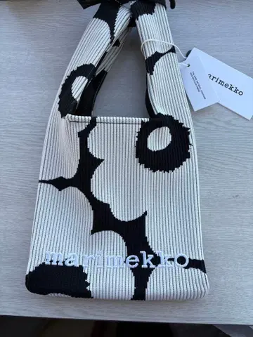 marimekko 핸드백 화이트/블랙