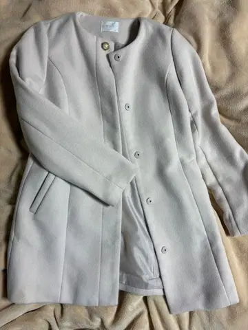 MIIA 라이트 핑크 롱 코트 F 사이즈