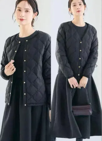 [ M 사이즈 ] coca 워셔블 골드 버튼 이너 자켓 블랙